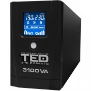 UPS TED Line Interactive 3100VA/1800W, display LCD, 3 x Schuko