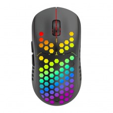 Mouse Nou IBLANCOD BL110, 3200dpi, 5 Butoane, RGB, Negru, Wireless